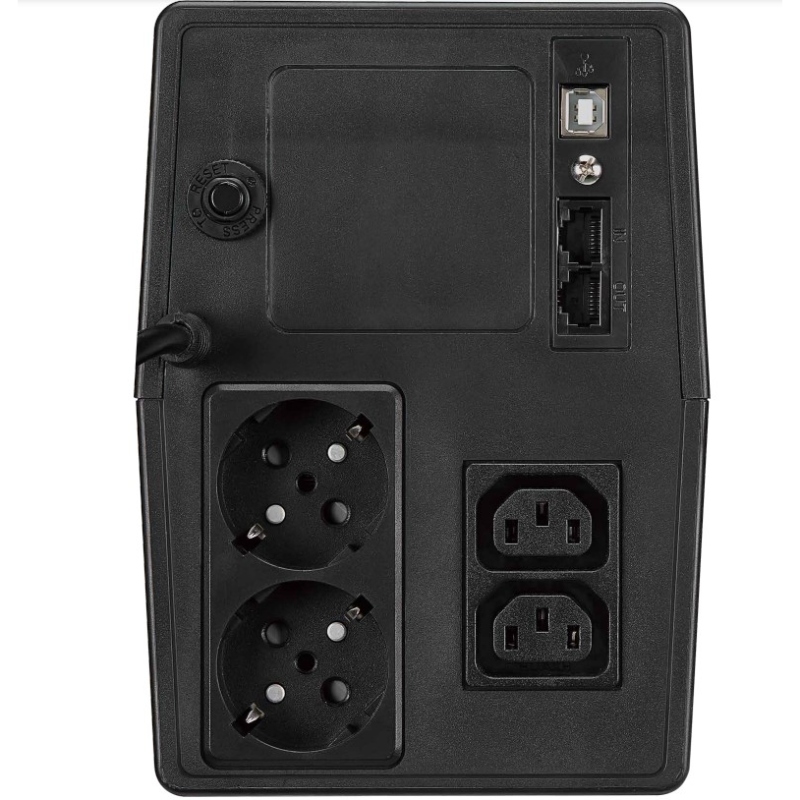 ДБЖ FSP iFP-2000, 2000ВА/1200Вт, LCD, Schuko*2+IEC*2, USB, Black, 12V/9Ah*2 ДБЖ FSP iFP-2000, 2000ВА/1200Вт, LCD, Schuko*2+IEC*2, USB, Black, 12V/9Ah*2