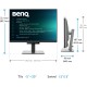 TFT 28.2" BenQ RD280U, IPS, 3840x2560, 3:2, USB-C, HDMI, DP, HAS, Pivot, колонки, металік-сірий TFT 28.2" BenQ RD280U, IPS, 3840x2560, 3:2, USB-C, HDMI, DP, HAS, Pivot, колонки, металік-сірий
