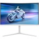TFT 31.5" Philips 32M2C5501, Fast VA, QHD 2K, 180hz, вигнутий, 2хHDMI, DP, HAS, білий