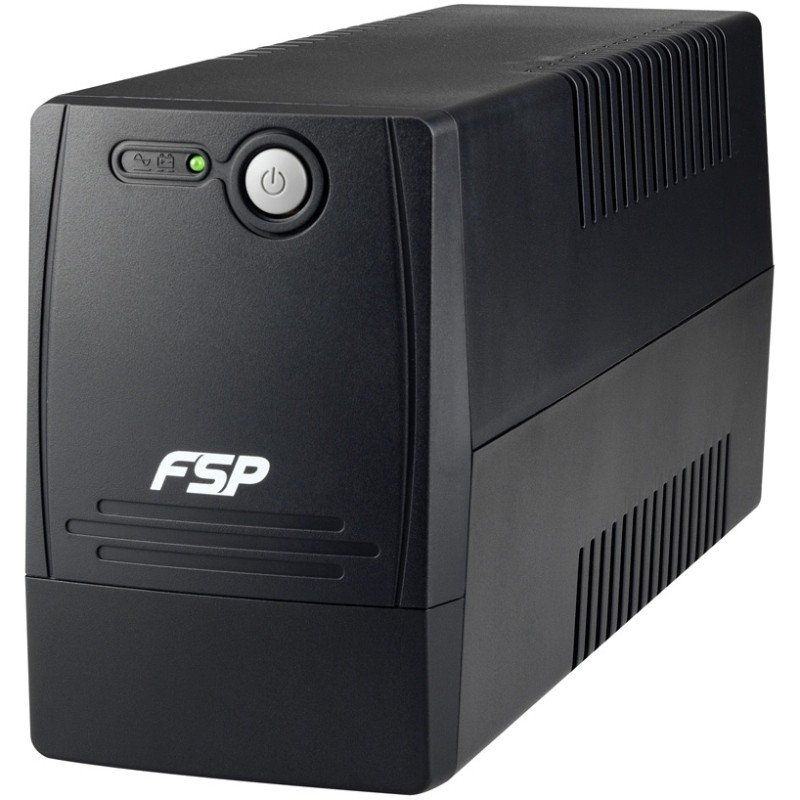 ДБЖ FSP FP650, 650VA/360W, Schuko*2, USB + RJ45, 230V/50Hz, Black ДБЖ FSP FP650, 650VA/360W, Schuko*2, USB + RJ45, 230V/50Hz, Black