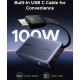 УМБ Ugreen 20000mAh 145W PD3.1.QC, USB-A,USB-С IN/OUT, with built in USB-C cable (PB551) Gray