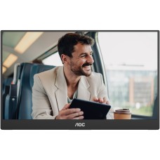 TFT 15.6" AOC 16T20E2, IPS, HDMI, USB- C, колонки, чорний