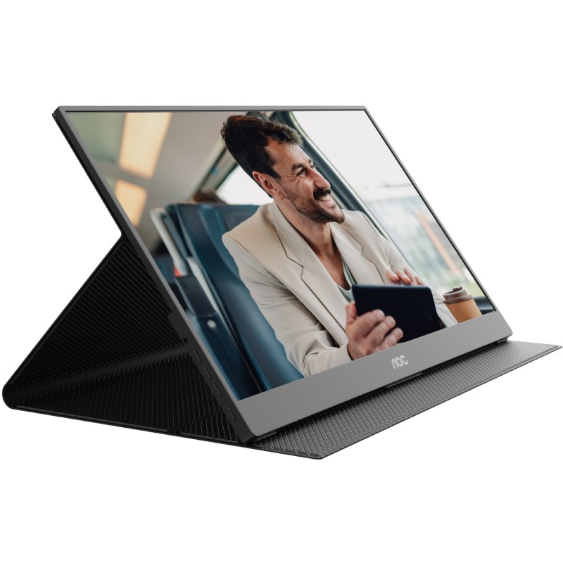 TFT 15.6" AOC 16T20E2, IPS, HDMI, USB- C, колонки, чорний TFT 15.6" AOC 16T20E2, IPS, HDMI, USB- C, колонки, чорний