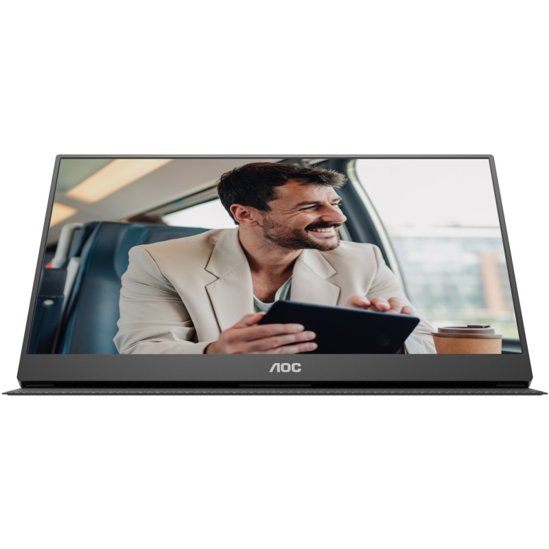 TFT 15.6" AOC 16T20E2, IPS, HDMI, USB- C, колонки, чорний TFT 15.6" AOC 16T20E2, IPS, HDMI, USB- C, колонки, чорний