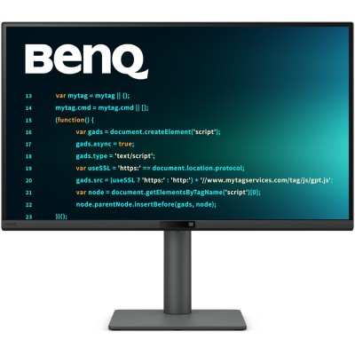 TFT 27" BenQ RD270Q, IPS, 2K QHD, 144Hz, HDMI, DP, USB-C, HAS, Pivot, колонки, чорний