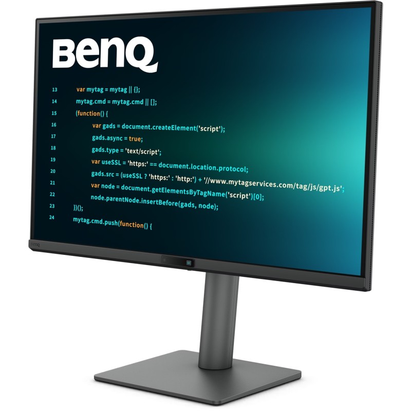 TFT 27" BenQ RD270Q, IPS, 2K QHD, 144Hz, HDMI, DP, USB-C, HAS, Pivot, колонки, чорний