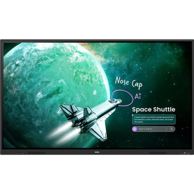 Інтерактивна панель 65" BenQ RE6505E, IPS, UHD, 8Гб/ 128Гб, колонки, кріплення, чорна