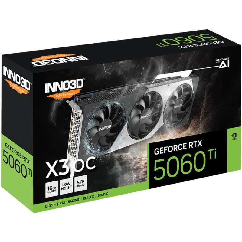 GeForce RTX5060 Ti Inno3D X3 OC, 16GB GDDR7, 128bit, PCI Express 5.0 GeForce RTX5060 Ti Inno3D X3 OC, 16GB GDDR7, 128bit, PCI Express 5.0