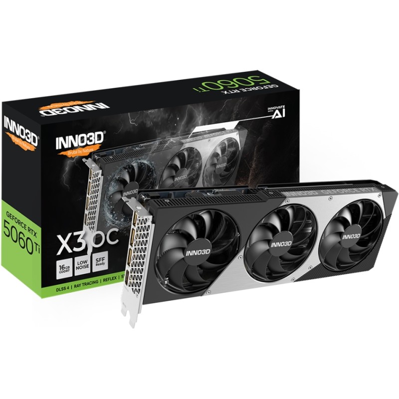 GeForce RTX5060 Ti Inno3D X3 OC, 16GB GDDR7, 128bit, PCI Express 5.0 GeForce RTX5060 Ti Inno3D X3 OC, 16GB GDDR7, 128bit, PCI Express 5.0
