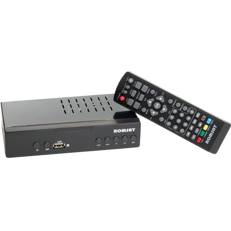 TV Тюнер Romsat T7070HD, DVB-T2, пульт ДУ