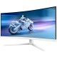 TFT 34" Philips 34M2C5501A, Fast VA, WQHD, вигн., 180Hz, 0,3ms, 2xHDMI, DP, USB-hub, HAS,кол., білий