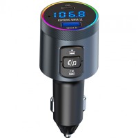автомобільний FM-трансміттер Aspiring Wave 12 48W PD LED/Bluetooth/microSD/QC3.0,USB-C 30W автомобільний FM-трансміттер Aspiring Wave 12 48W PD LED/Bluetooth/microSD/QC3.0,USB-C 30W