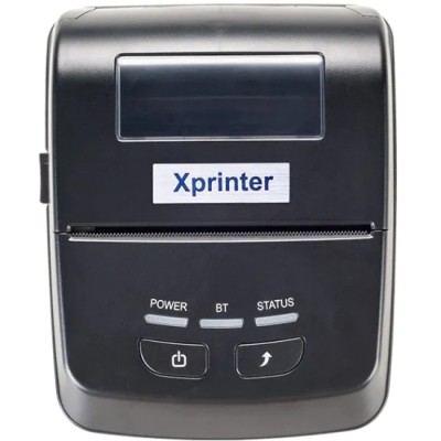 Мобільний принтер чеків Xprinter XP-P801A(термодрук,70мм/с,стрічка72 мм,203DPI,USB,Bluetooth,чорний)
