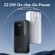 УМБ Vention 20000mAh 22.5W PD, Micro-USB/USB-C/2xUSB-A, built-in USB-C+Lightning Cables Black