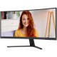 TFT 34" AOC CU34B3E, UWQHD, VA, вигн., 120Гц, HDMI, DP, чорний