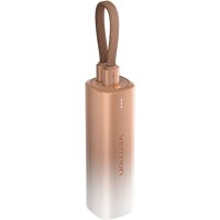 УМБ Vention 5000mAh 20W PD, USB-C In/Out, Lightning In/Out, with cable, Gold УМБ Vention 5000mAh 20W PD, USB-C In/Out, Lightning In/Out, with cable, Gold