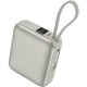УМБ Vention 10000mAh 35W PD,Fast Charging,USB-C In/Out , built-in USB-C Cable,LED Display, Beige УМБ Vention 10000mAh 35W PD,Fast Charging,USB-C In/Out , built-in USB-C Cable,LED Display, Beige