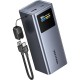 УМБ Vention 20000mAh 100W PD,QC3.0, USB-A,USB-C In/Out,with Built-in USB-C Cable, LED Display,Black
