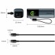 УМБ Vention 27000mAh 200W PD3.1, USB-A, USB-C In/Out, with Built-in USB-C Cable, TFT Display, Gray УМБ Vention 27000mAh 200W PD3.1, USB-A, USB-C In/Out, with Built-in USB-C Cable, TFT Display, Gray