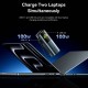 УМБ Vention 27000mAh 200W PD3.1, USB-A, USB-C In/Out, with Built-in USB-C Cable, TFT Display, Gray УМБ Vention 27000mAh 200W PD3.1, USB-A, USB-C In/Out, with Built-in USB-C Cable, TFT Display, Gray