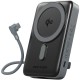 УМБ Vention Magnetic Wireless 10000mAh 35W PD USB-C In/Out, with built-in USB-C cable, QI-2 15W Gray