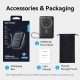 УМБ Vention Magnetic Wireless 10000mAh 35W PD USB-C In/Out, with built-in USB-C cable, QI-2 15W Gray