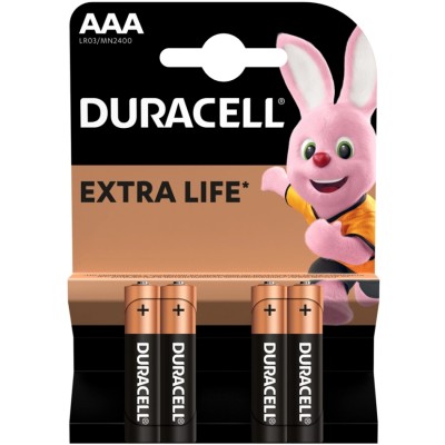 Батарейка AАA/LR03, Лужна, Duracell MN2400, BL (4шт.) Батарейка AАA/LR03, Лужна, Duracell MN2400, BL (4шт.)