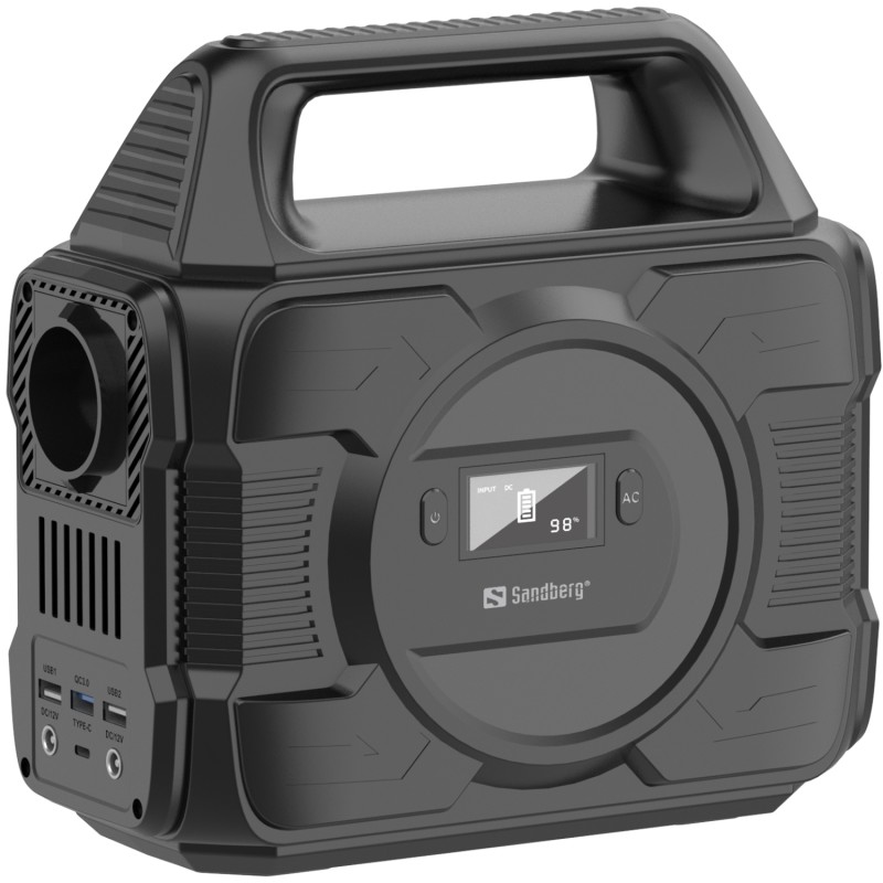 Зарядна станція Sandberg AC 300 (288 Вт/г) 300W, Type-C in/out 100W, Li-ion, ліхтарик 7Вт Зарядна станція Sandberg AC 300 (288 Вт/г) 300W, Type-C in/out 100W, Li-ion, ліхтарик 7Вт
