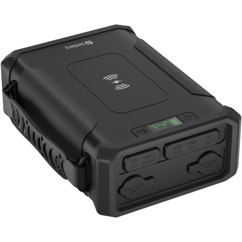 УМБ Sandberg 96000mAh Survivor DC84W PD USB-C60W Cigar Lighter 180W 2USB-A18W,Wireless LiFePo4 УМБ Sandberg 96000mAh Survivor DC84W PD USB-C60W Cigar Lighter 180W 2USB-A18W,Wireless LiFePo4
