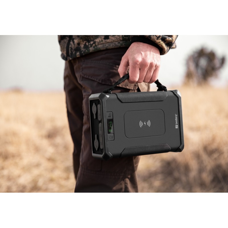 УМБ Sandberg 96000mAh Survivor DC84W PD USB-C60W Cigar Lighter 180W 2USB-A18W,Wireless LiFePo4 УМБ Sandberg 96000mAh Survivor DC84W PD USB-C60W Cigar Lighter 180W 2USB-A18W,Wireless LiFePo4