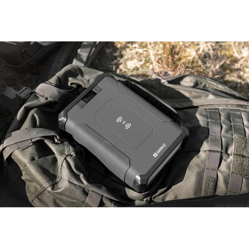УМБ Sandberg 96000mAh Survivor DC84W PD USB-C60W Cigar Lighter 180W 2USB-A18W,Wireless LiFePo4 УМБ Sandberg 96000mAh Survivor DC84W PD USB-C60W Cigar Lighter 180W 2USB-A18W,Wireless LiFePo4