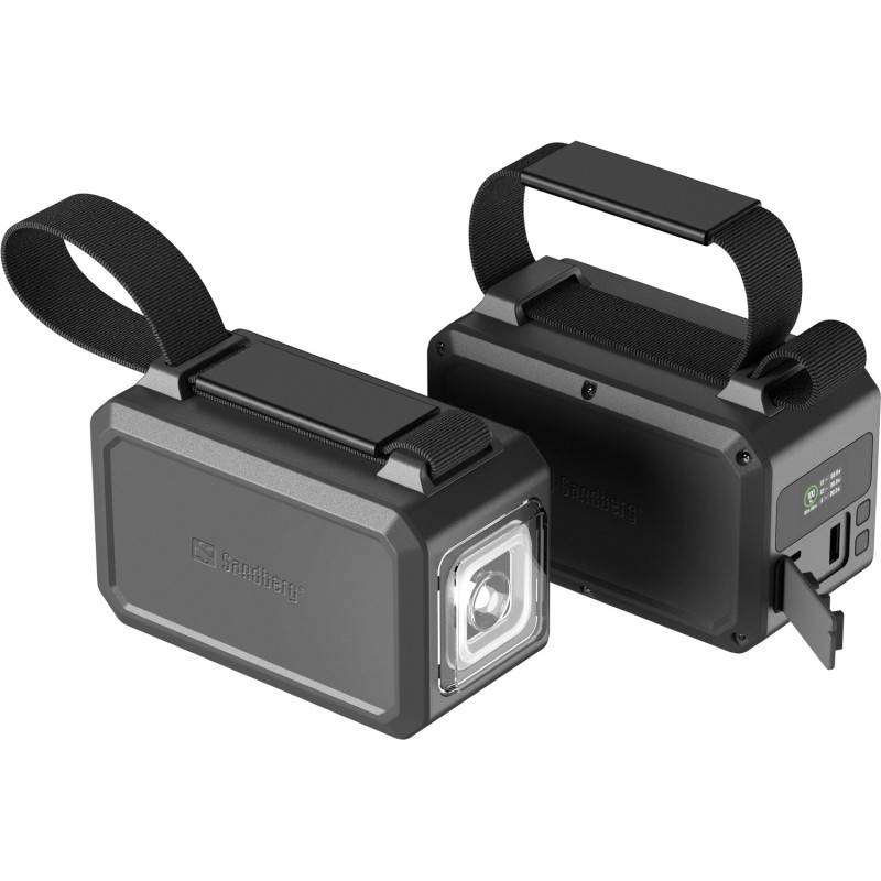 УМБ Sandberg 40000mAh,Survivor 100W, 2xUSB-С, USB-A, LED ліхтар, PowerThru, чорний