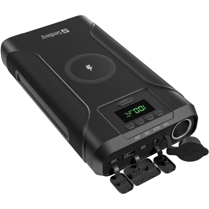 УМБ Sandberg 76800mAh Survivor DC91W PD100W,2xUSB-С+USB-A18W,Cigar Lighter120W,QI-15W,PowerThru УМБ Sandberg 76800mAh Survivor DC91W PD100W,2xUSB-С+USB-A18W,Cigar Lighter120W,QI-15W,PowerThru