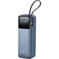 УМБ Sandberg 27000mAh 240W PD, USB-A, USB-C In/Out, with built-in Type-C cable 140W УМБ Sandberg 27000mAh 240W PD, USB-A, USB-C In/Out, with built-in Type-C cable 140W