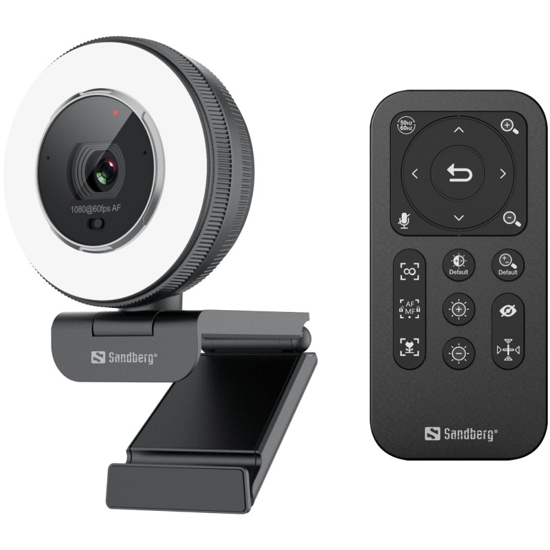 Веб-камера Sandberg Streamer USB Webcam Pro Elite Full HD, Remote control, USB-A/USB-C connection