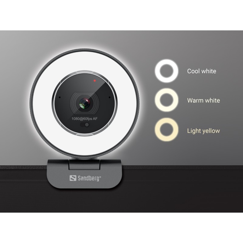 Веб-камера Sandberg Streamer USB Webcam Pro Elite Full HD, Remote control, USB-A/USB-C connection
