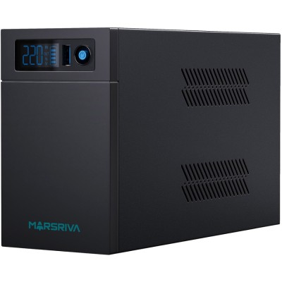 ДБЖ Marsriva MR-UF800L, 800ВА/480Вт, Line-Interactive, LED version, з літієвою батареєю