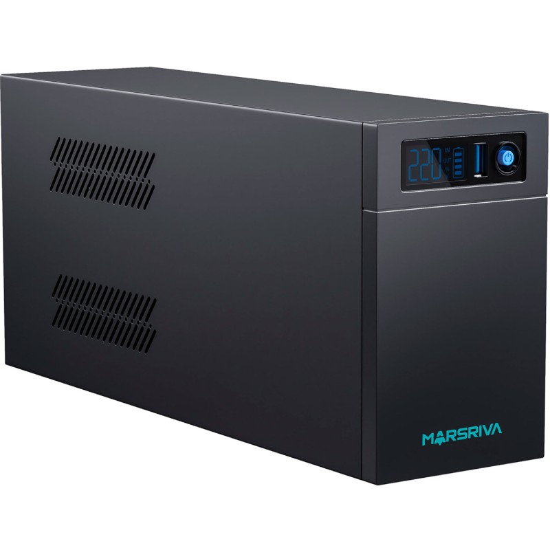 ДБЖ Marsriva MR-UF1200L, 1200ВА/720Вт, Line-Interactive, LED version, з літієвою батареєю