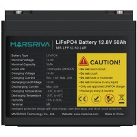 Акумуляторна батарея Marsriva LiFePO4, 12.8V/50Ah, Bluetooth