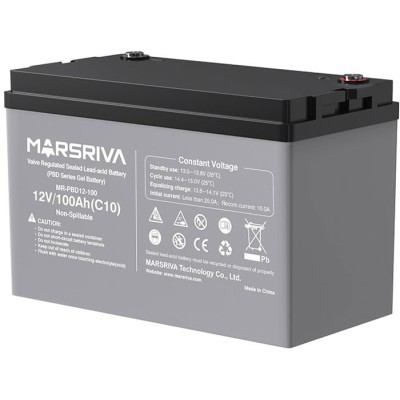 Акумуляторна батарея Marsriva 12.8V, 100A, AGM Gel battery