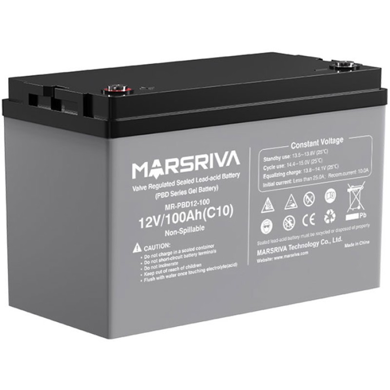 Акумуляторна батарея Marsriva 12.8V, 100A, AGM Gel battery Акумуляторна батарея Marsriva 12.8V, 100A, AGM Gel battery