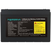 Акумуляторна батарея Marsriva LiFePO4, 12.8V/100Ah, (MR-LBP12-100-LAR), 1.28kWh Акумуляторна батарея Marsriva LiFePO4, 12.8V/100Ah, (MR-LBP12-100-LAR), 1.28kWh