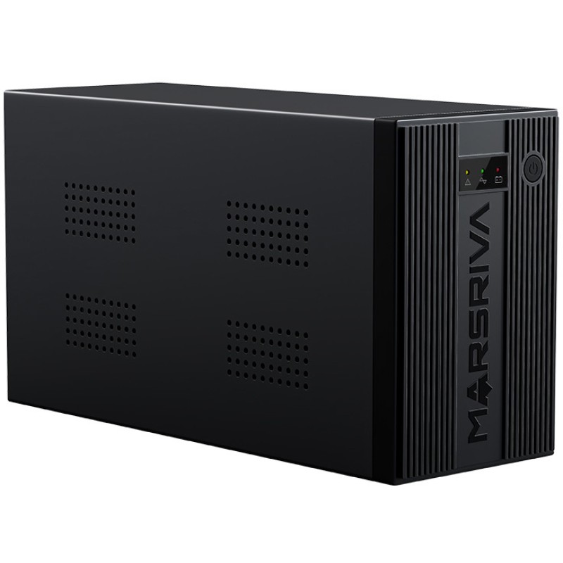 ДБЖ Marsriva MR-UF1250, 1250ВА/750Вт, Line-Interactive, LED version, 3хSchuko, 2*12V/9Ah