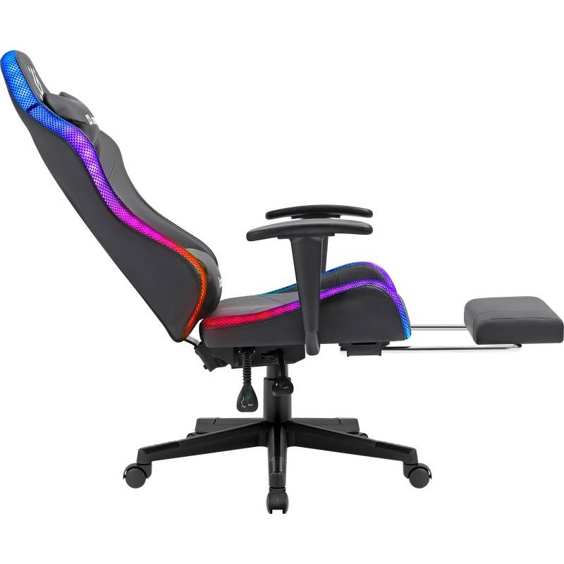 Крісло ігрове Defender Watcher, 60мм, Клас 4, RGB ПУ, чорне