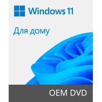 Microsoft OEM Windows 11 Home 64Bit Ukrainian 1pk DSP OEI DVD (58.29)