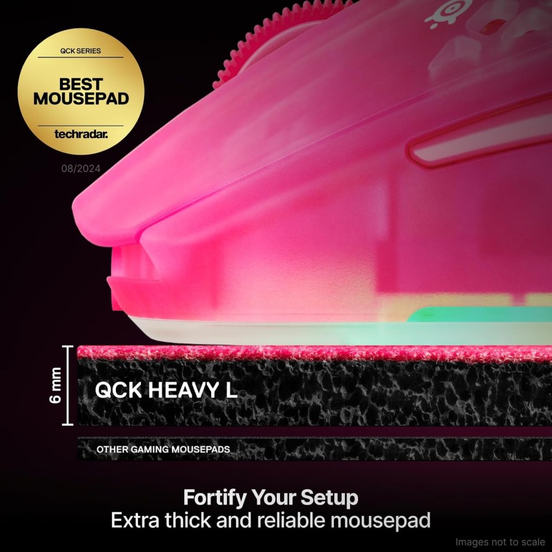 Ігрова поверхня SteelSeries QcK Heavy Large 450х400х6мм Magenta