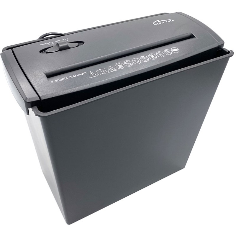 Знищувач документів Media-Tech MT215, A4, 80g х 5, CD/DVD, 9,5 л., P-1, O-1
