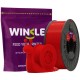 Пластик (Filament) WINKLE PLA HD 1кг, 1.75мм, пекельно-червоний Пластик (Filament) WINKLE PLA HD 1кг, 1.75мм, пекельно-червоний