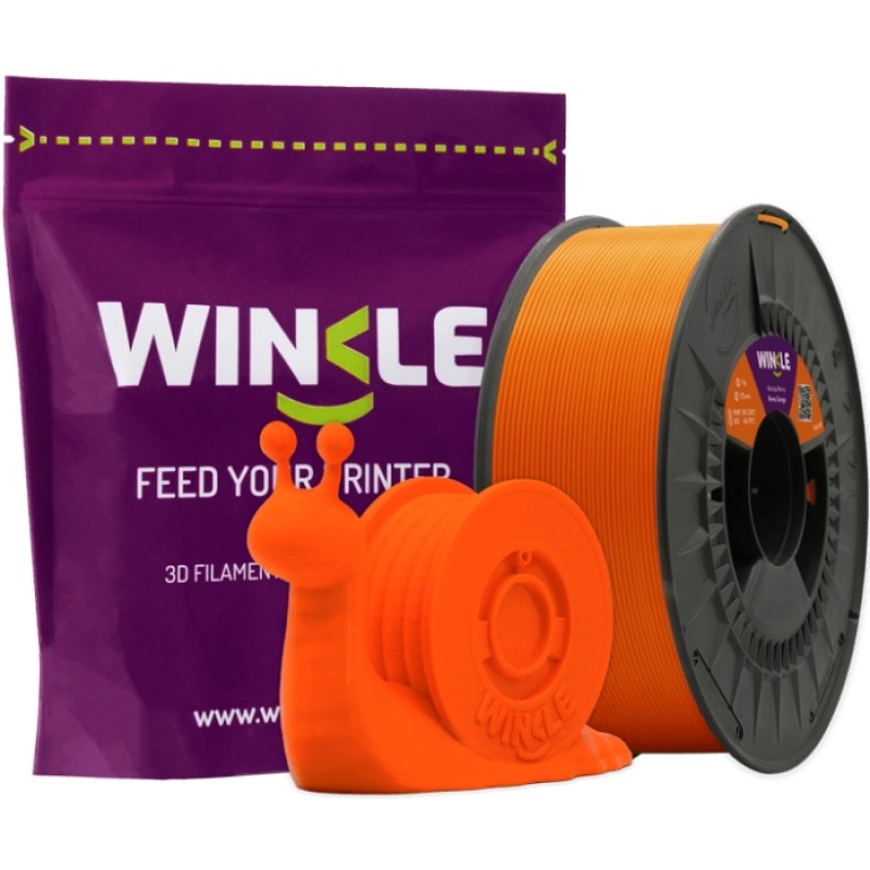 Пластик (Filament) WINKLE PLA HD 1кг, 1.75мм, помаранчевий