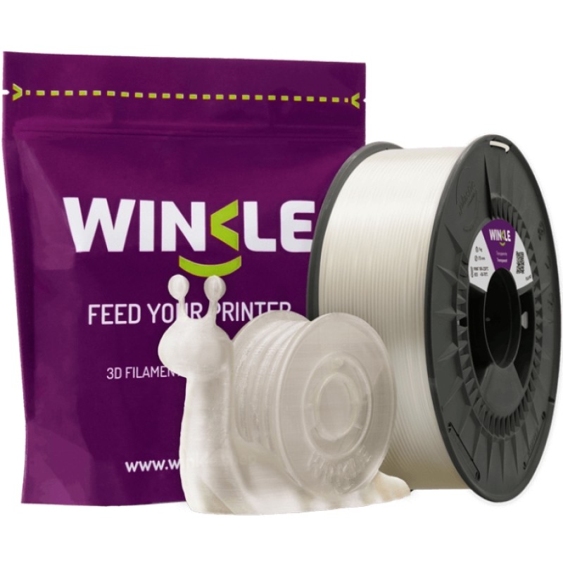 Пластик (Filament) WINKLE PLA HD 1кг, 1.75мм, прозорий